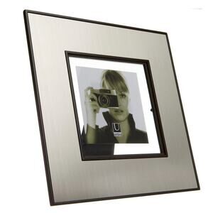 Umbra Lula 4 by 4-Inch Frame, Espresso/Aluminum